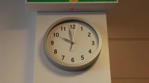 Clock in a commercial kitchen Stock Footage 226936870