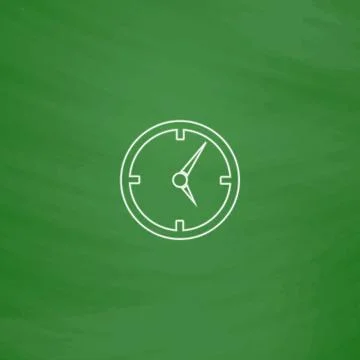 Clock computer symbol Stock Illustration