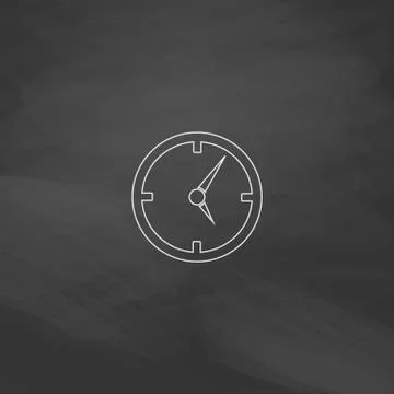 Clock computer symbol Stock Illustration