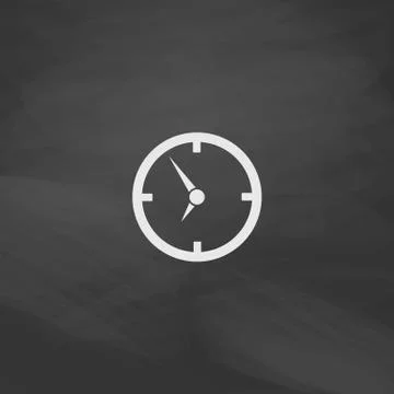 Clock computer symbol イラスト素材