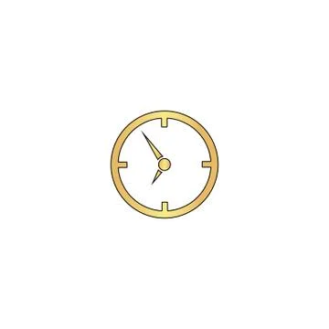 Clock computer symbol Stock Illustration