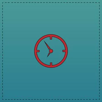 Clock computer symbol Stockillustratie