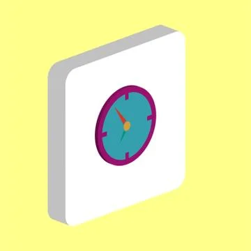 Clock computer symbol Stock Illustration