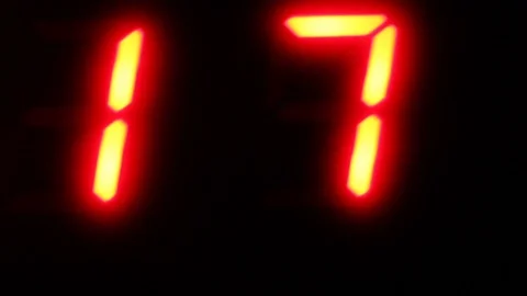 Clock Countdown Stock Footage 98679525