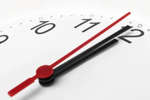 Clock countdown to midnight Stock Photos