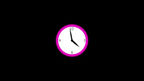 Clock Counting Down 24 Hour Day Fast Speed.Digital clock animation on white.. Stock Footage 332700576
