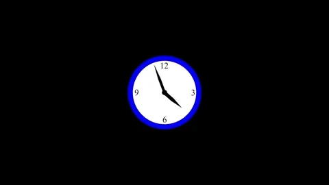Clock Counting Down 24 Hour Day Fast Speed.Digital clock animation on white.. Stock Footage 332700581