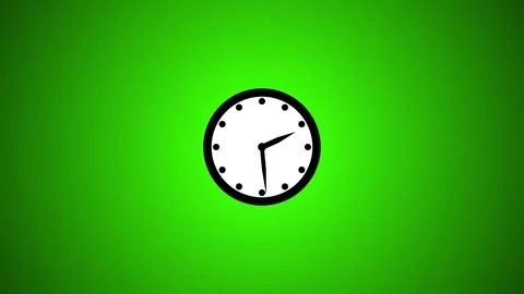 Clock Counting Down 24 Hour Day Fast Speed.Digital clock animation on white.. Stock Footage 332700593