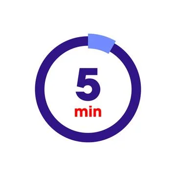 Clock Counting Down to Minutes Vector Template イラスト素材