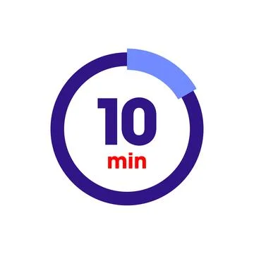 Clock Counting Down to Minutes Vector Template イラスト素材