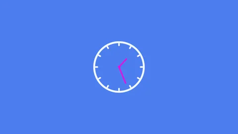 Clock Counts Down Fast Speed  three Hours . Clock with moving arrows. 4K UHD Ani Stock Footage 259713279