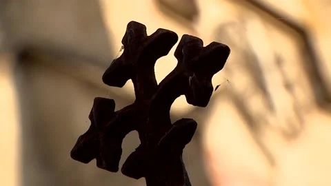 Clock cross Stock Footage 117313107