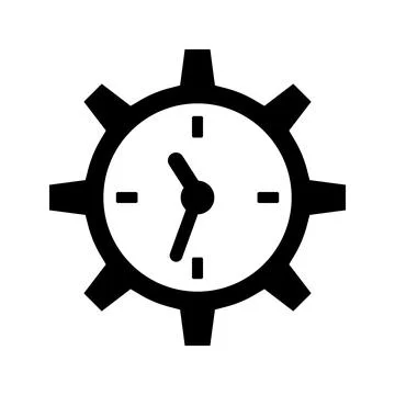 Clock, deadline, efficiency icon. Stock Illustration