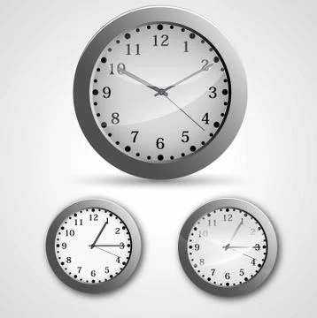 Clock design Stock Illustration