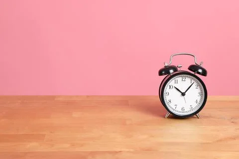 Clock on Desk Stock Photos