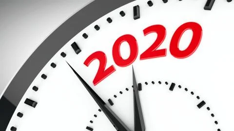 Clock dial 2020 #3 Stock Illustration