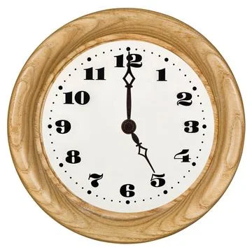 Clock dial isolated, on white background Clock dial isolated, on white bac... Stock Photos