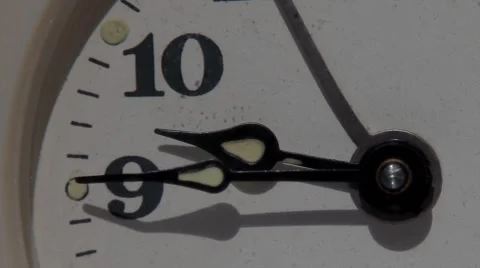 Clock dial minute hand macro Stock Footage 40671231