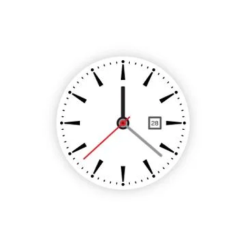 Clock dial timer Illustrazione stock