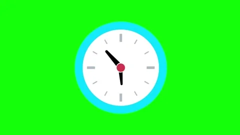 Clock Dynamic - Chroma Key Green Screen Footage Stock-Footage 337052397