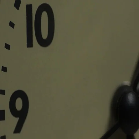Clock ECU face in focus Stock Footage 69525376