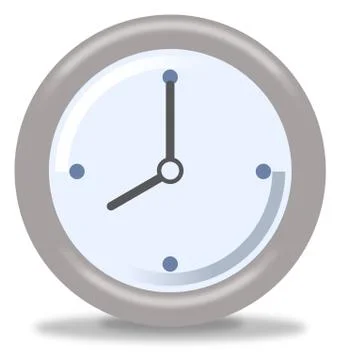 Clock Eight Illustrazione stock