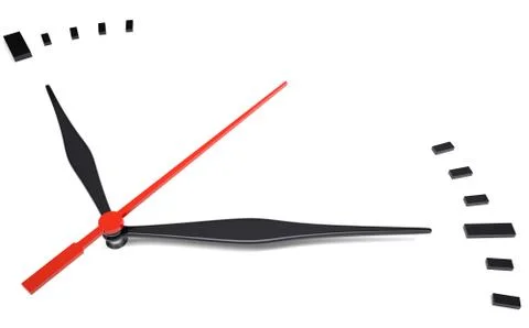 Clock with empty space for text Stock Illustration