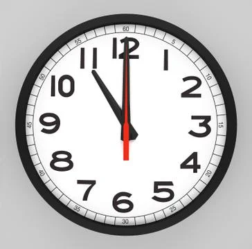Clock Face 11 o'clock Foto stock