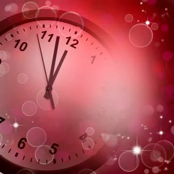 Clock face and abstract background. new year. christmas Stock Photos