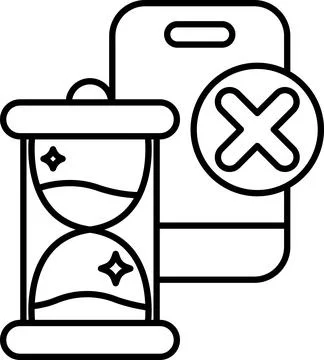 Clock with a face and a background Stock Illustration