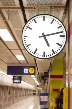 Clock face and time Stock Photos