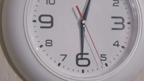 Clock face close up Stock Footage 80537124