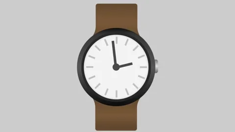 Clock Face Close Up in Time Lapse on white background. Stock Footage 149054700