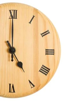 Clock face cropped Stock Photos