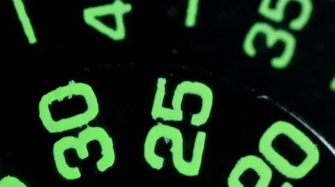 Clock face extreme macro Video stock 30394298