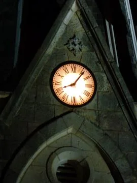 Clock Face Glow Stock Photos