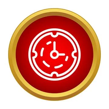 Clock face icon showing time and deadline イラスト素材