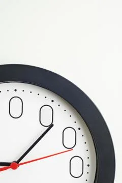 Clock Face To Illustrate Concept Of Zero Hour Employment Contracts Stock Photos
