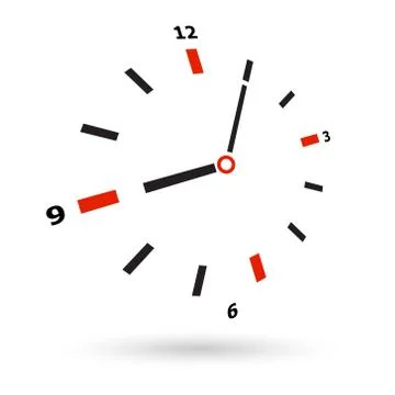 Clock face Illustrazione stock