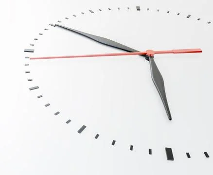 Clock face. Isolated on white background Stock Illustration