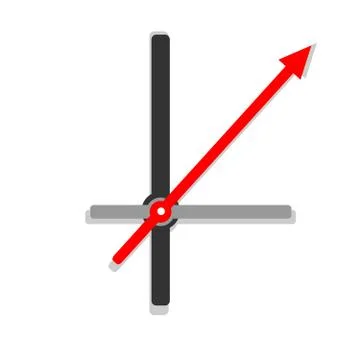 Clock face isolated on white background Illustrazione stock