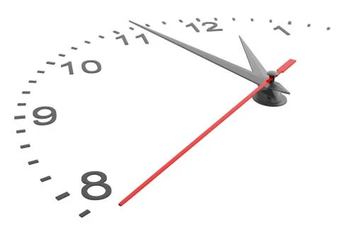 Clock face with numbers Stock Illustration