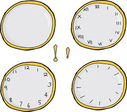 Clock Face Series Stock Illustration