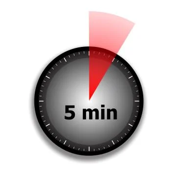 Clock face stopwatch Illustrazione stock