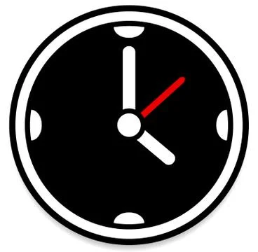 Clock Face Symbol Stock Illustration