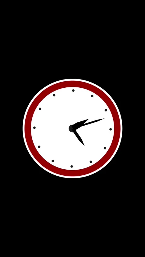 Clock face ticking forward showing passing time, subtle animation of hands .. Vídeo Stock 329595317