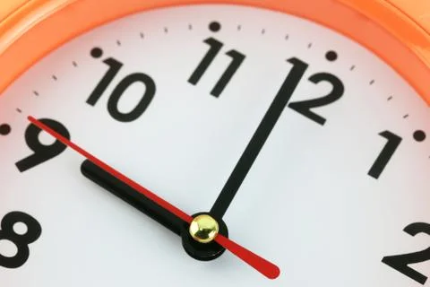 Clock face in time concept. Foto stock