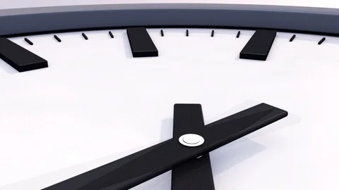 Clock face - Time lapse - Close Up Stock Footage 126158528