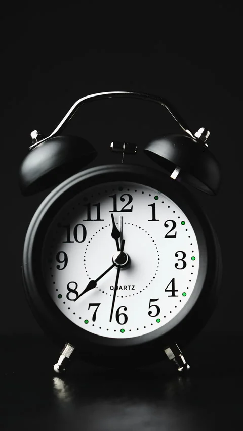 Clock face timelapse on black background. Time ticking on old fashioned clock Stock Footage 327449800