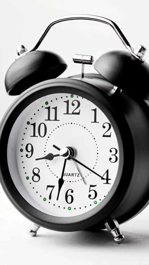 Clock face timelapse on white background. Time ticking on old fashioned clock Video stock 331241581